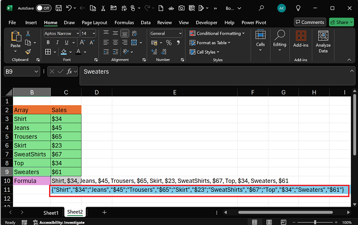 Excel ARRAYTOTEXT 函数 5