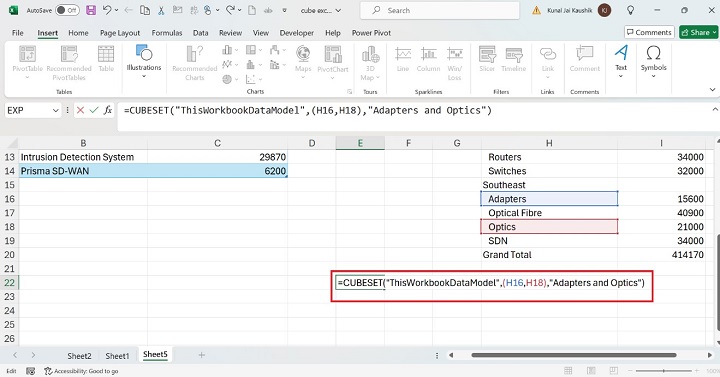 Excel CUBESET 函数 6