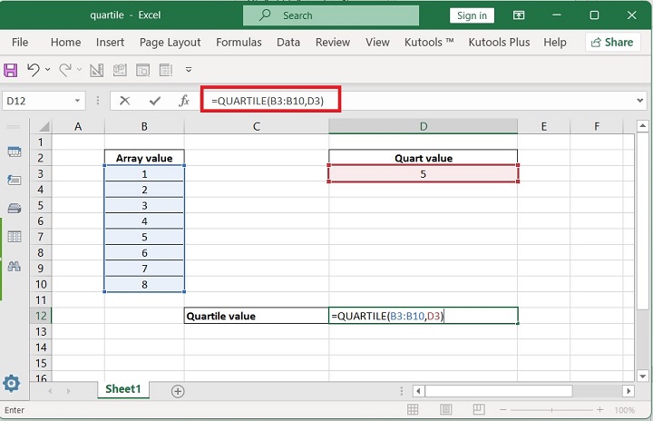 Excel QUARTILE 函数 14