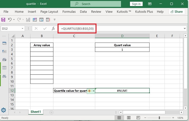 Excel QUARTILE 函数 6