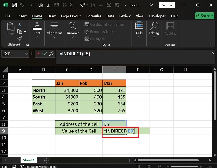 Excel1中INDIRECT函数的作用是什么