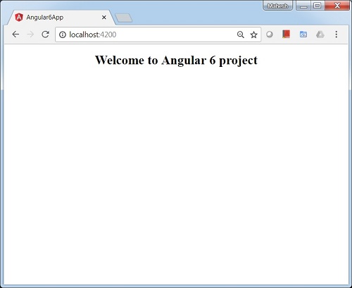 Angular 6 项目