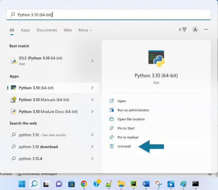 如何从 Windows 计算机中删除 Python? | w3schools 中文网
