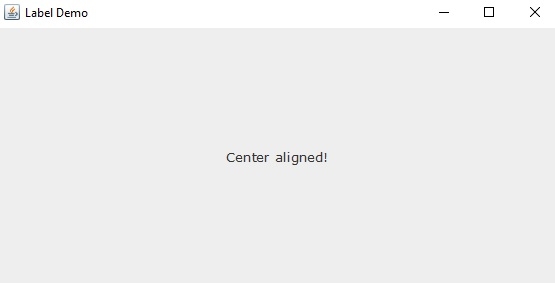 用于设置 JLabel 中文本对齐方式的 Java 程序 | w3schools 中文网