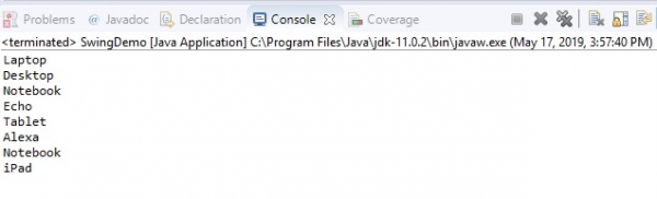 在 Java 中在控制台上显示 JTabbedPane 选项卡的所有标题 | w3schools 中文网
