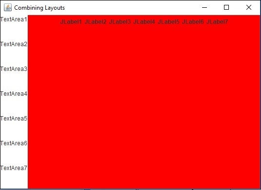 如何在 Java 中组合 FlowLayout 和 BoxLayout?\ | w3schools 中文网