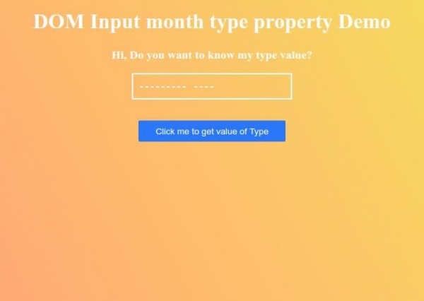 HTML DOM Input Month type 属性 | w3schools 中文网