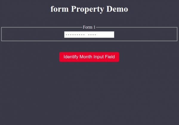 HTML DOM Input Month form 属性 | w3schools 中文网