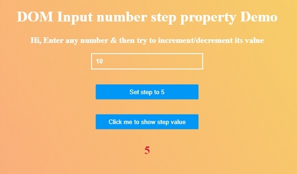 HTML DOM Input Number step 属性 | w3schools 中文网