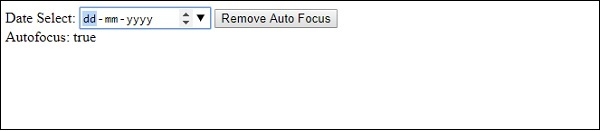 HTML DOM 输入日期 autofocus 属性 | w3schools 中文网