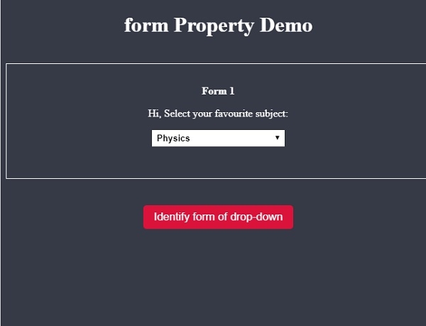 HTML DOM Select form 属性 | w3schools 中文网