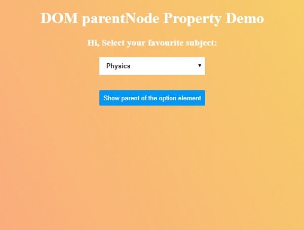 HTML DOM parentNode 属性 | w3schools 中文网