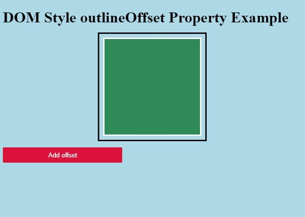 HTML DOM Style outlineOffset 属性 | w3schools 教程