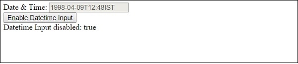 HTML DOM 输入日期时间禁用属性 | w3schools 中文网