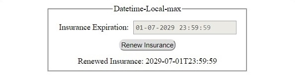 HTML DOM 输入 DatetimeLocal 的 max 属性 | w3schools 中文网