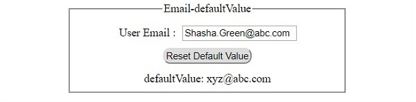 HTML DOM Input Email defaultValue 属性 | w3schools 中文网