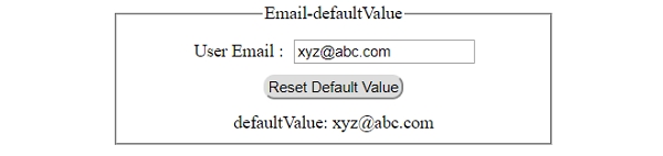 HTML DOM Input Email defaultValue 属性 | w3schools 中文网