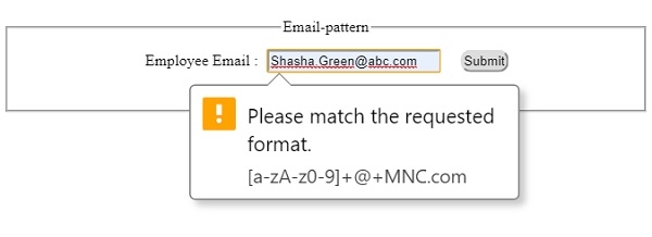 HTML DOM Input Email pattern 属性 | w3schools 教程