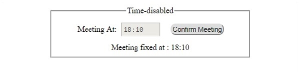 HTML DOM Input Time disabled 属性 | w3schools 中文网