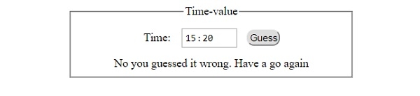 HTML DOM Input Time value 属性 | w3schools 中文网