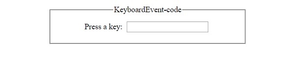 HTML DOM KeyboardEvent code 属性 | w3schools 中文网