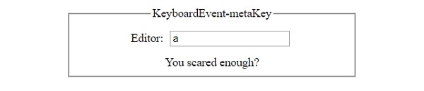HTML DOM KeyboardEvent metaKey 属性 | w3schools 中文网