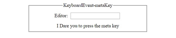 HTML DOM KeyboardEvent metaKey 属性 | w3schools 中文网