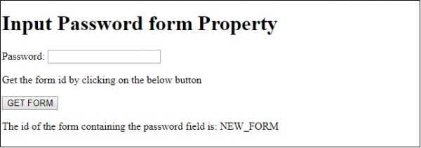 HTML DOM Input Password form 属性 | w3schools 中文网