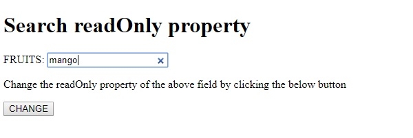 HTML DOM Input Search readOnly 属性 | w3schools 中文网