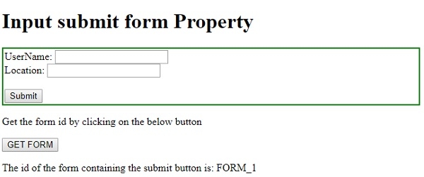 HTML DOM Input Submit form 属性 | w3schools 中文网