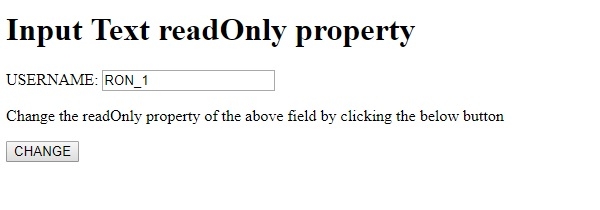 HTML DOM Input Text readOnly 属性 | w3schools 中文网