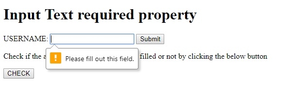 HTML DOM Input Text required 属性 | w3schools 中文网