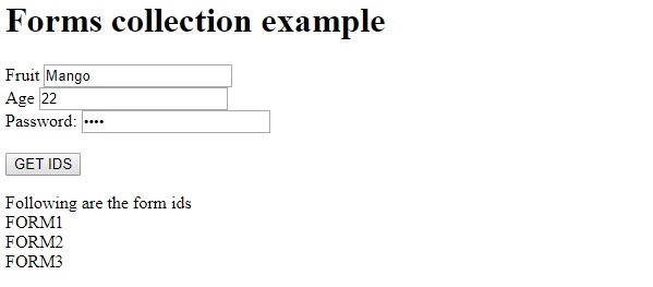HTML DOM 表单集合 | w3schools 中文网