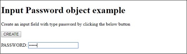 HTML DOM Input Password 对象 | w3schools 中文网