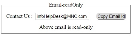 HTML input readonly 属性 | w3schools 中文网