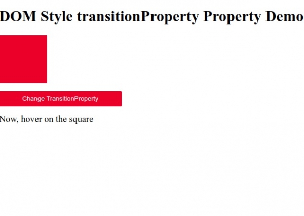 HTML DOM Style transitionProperty 属性 | w3schools 中文网