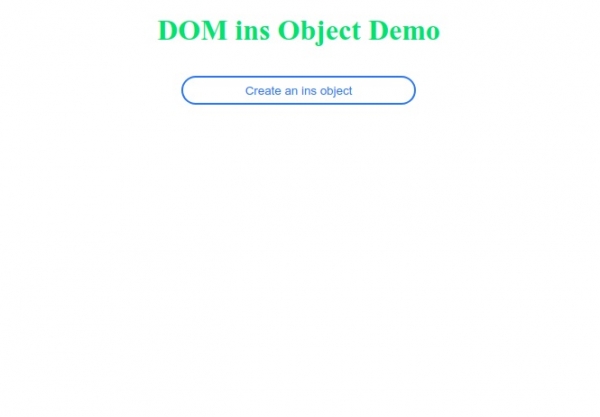 HTML DOM Ins 对象 | w3schools 中文网