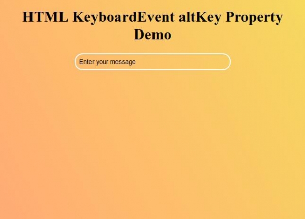 HTML DOM KeyboardEvent altKey 属性 | w3schools 中文网