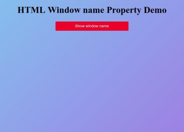 HTML 窗口名称属性 | w3schools 中文网
