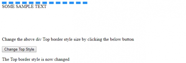 HTML DOM 样式 borderTopStyle 属性 | w3schools 中文网