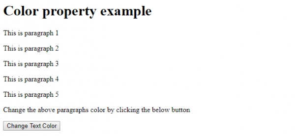 HTML DOM 样式 color 属性 | w3schools 中文网