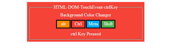 HTML DOM TouchEvent ctrlKey 属性 | w3schools 中文网