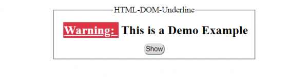 Html Input Underline HTML DOM Underline 下划线对象 | w3schools 中文网