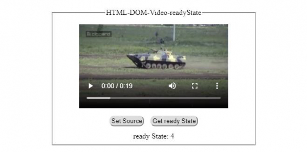 HTML DOM Video readyState 属性 | w3schools 教程