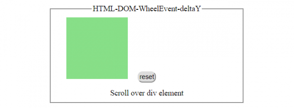 HTML DOM WheelEvent deltaY 属性 | w3schools 中文网