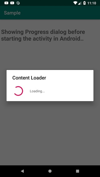 如何在 Android 中启动 Activity 之前显示进度对话框? | w3schools 中文网