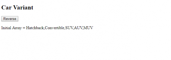 In.html Reverse JavaScript 数组 reverse() | w3schools 中文网