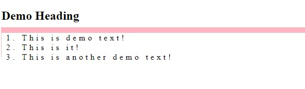 CSS 中的字母间距 | w3schools 中文网