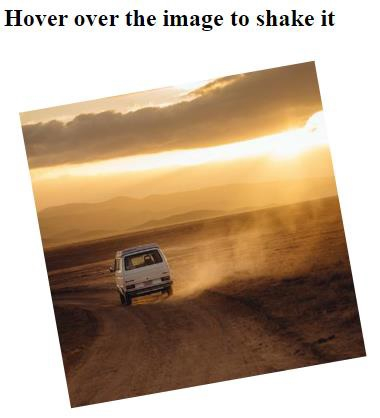 Shake Image Html 如何使用 CSS 摇动/摆动图片? | w3schools 中文网