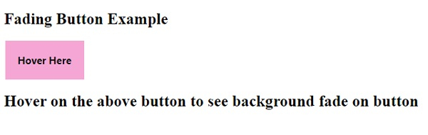 如何使用 CSS 创建淡入淡出按钮? | w3schools 中文网